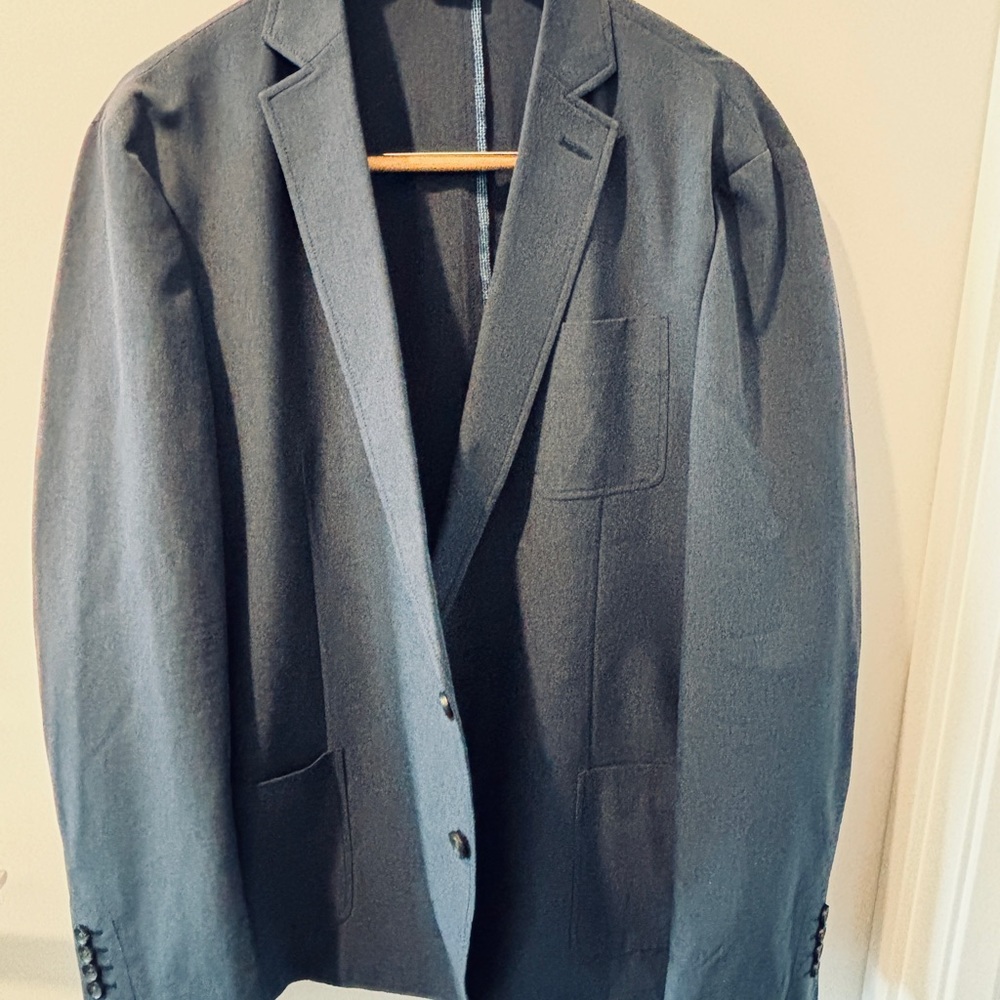 Haggar Smart Wash Blazer XL 48/50 Regular Blue
